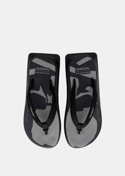 Shop Mastermind Japan Mastermind World Black Havaianas Edition Tradi Zori Sandals