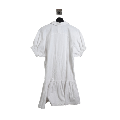 Opening Ceremony 4 Buttom Shirt Dress White In 12