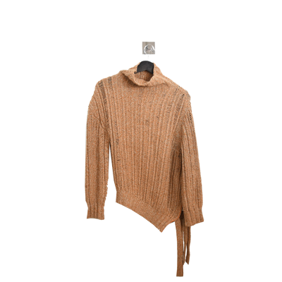 Shop Sies Marjan Nancy Cashmere L/s Turtleneck Sweater Apricot Melange In Xxl