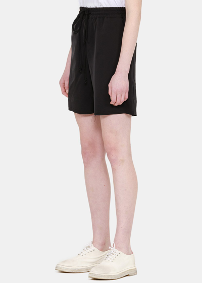 Shop Song For The Mute Black Elasticated Shorts