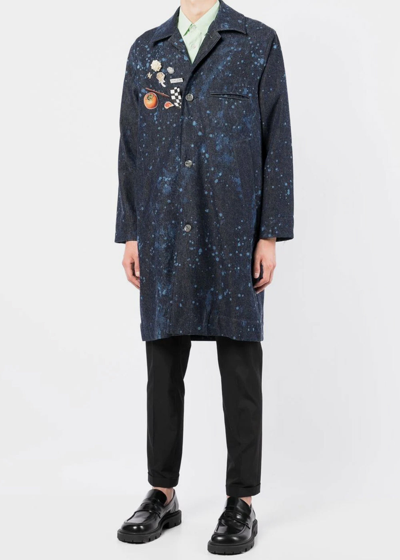 Shop Song For The Mute Indigo Coach Coat