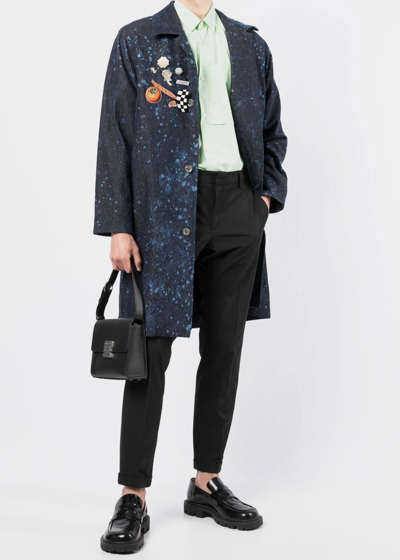 Shop Song For The Mute Indigo Coach Coat