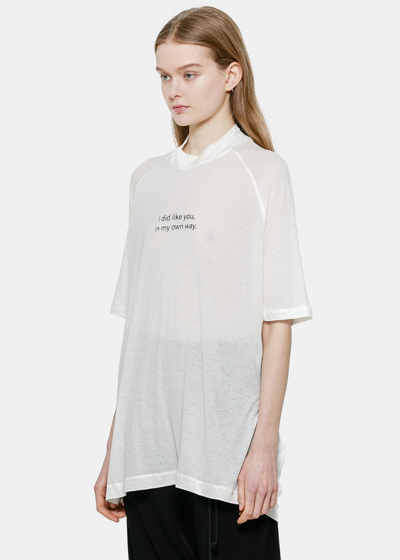 Shop Song For The Mute White Like You T-shirt
