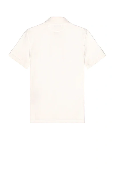 Tom Ford White Polo Shirt With Classic Collar In Cotton Blend Man In White