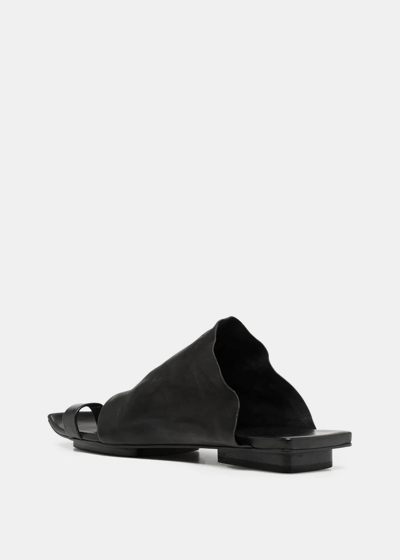 Shop Uma Wang Black Square Slippers