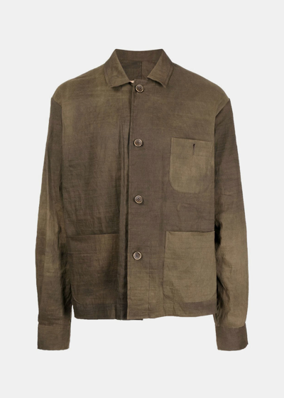 Shop Uma Wang Grey Brown Jabir Jacket