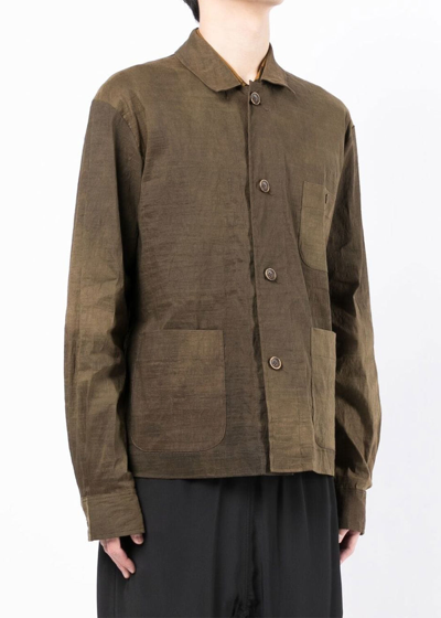 Shop Uma Wang Grey Brown Jabir Jacket