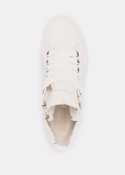 Shop Uma Wang Off-white Low Tennis Sneaker