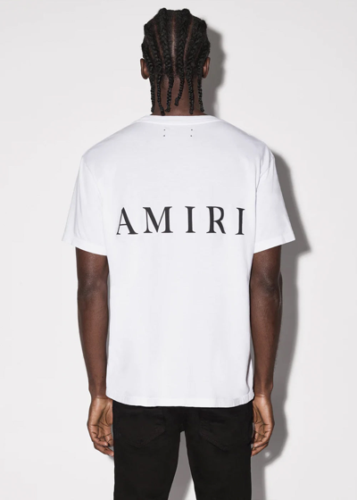 Shop Amiri White M.a. Core Logo T-shirt