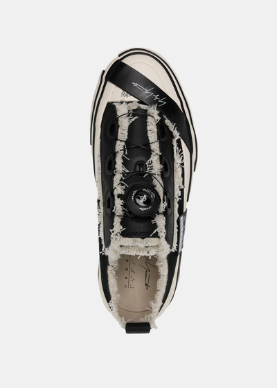 Shop Yohji Yamamoto Black Xvessel Edition Dial Sneakers In Black & White