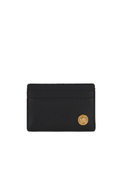 Shop Versace Wallet In Nero & Oro