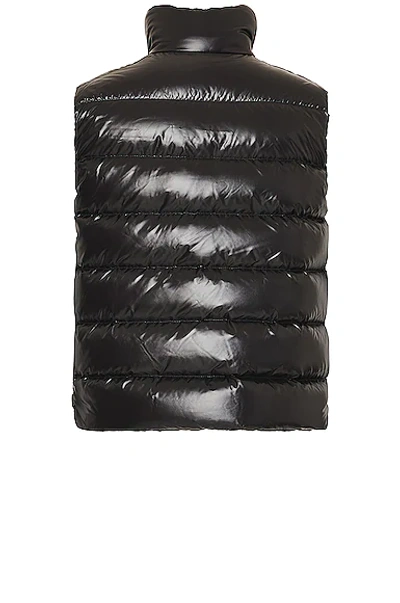 Moncler Tibb Quilted Glossed-shell Gilet In Black