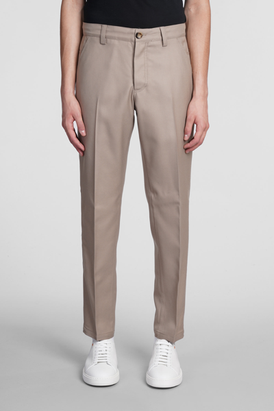 Shop Pt01 Pants In Beige Polyester