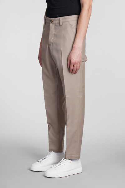 Shop Pt01 Pants In Beige Polyester