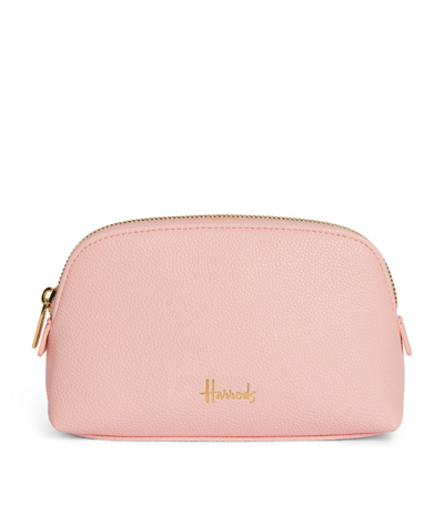 Shop Harrods Oxford Cosmetic Bag In Pink