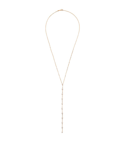 Shop Anita Ko Rose Gold And Diamond Lariat Necklace