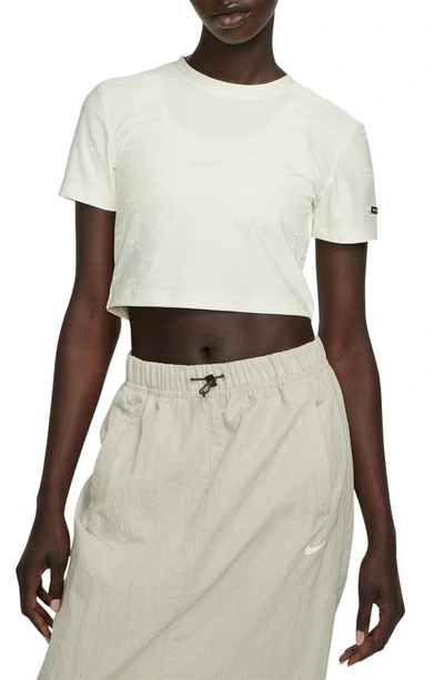 Nike Women's Air Short-sleeve Crop Top In White | ModeSens