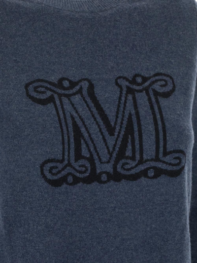 Shop Max Mara Cashmere Sweater In Blue