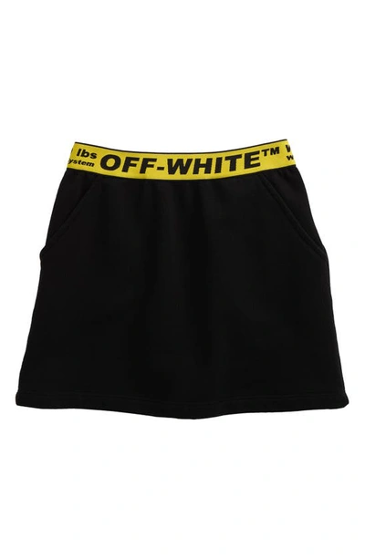Shop Off-white Kids' Industrial Logo Skirt In Black Yellow