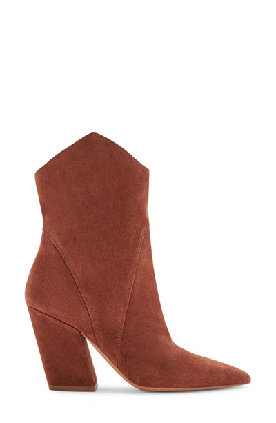 Shop Dolce Vita Nestly Western Boot In Brandy Suede