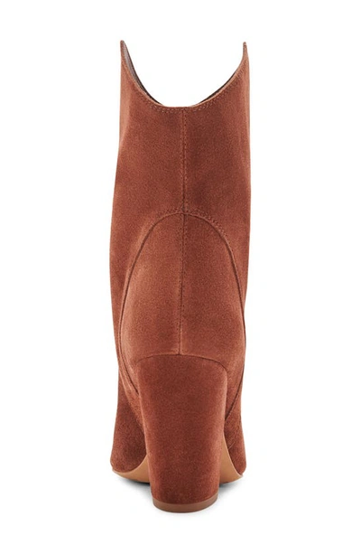 Shop Dolce Vita Nestly Western Boot In Brandy Suede