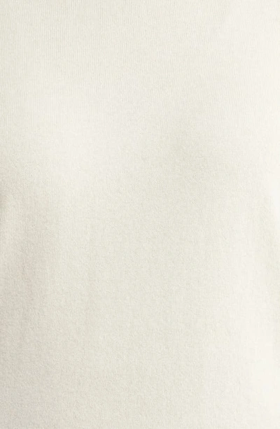 Lafayette 148 Metallic Trim Kindcashmere Turtleneck Sweater In Buff