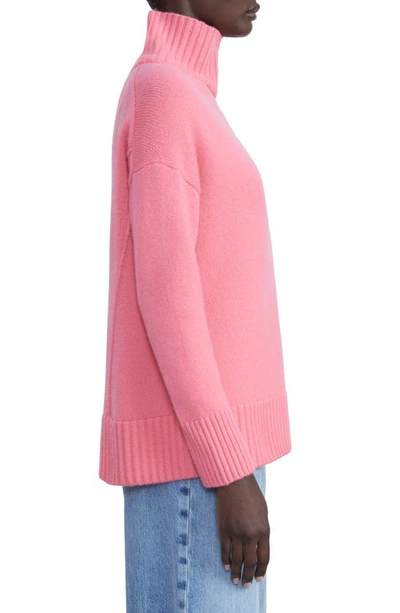 Shop Lafayette 148 Kindcashmere Turtleneck Sweater In Primrose