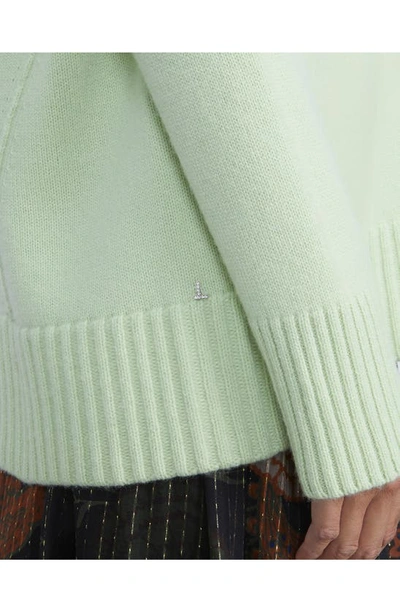 Shop Lafayette 148 Kindcashmere Turtleneck Sweater In Mint