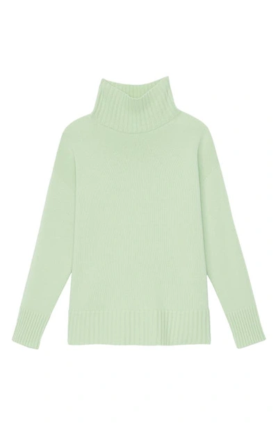 Shop Lafayette 148 Kindcashmere Turtleneck Sweater In Mint