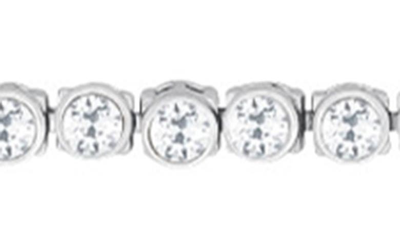 Swarovski Rose Gold-tone Crystal Tennis Bracelet In White