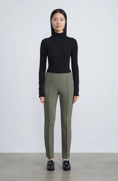 Shop Lafayette 148 Gramercy Acclaimed Stretch Pants In Ficus