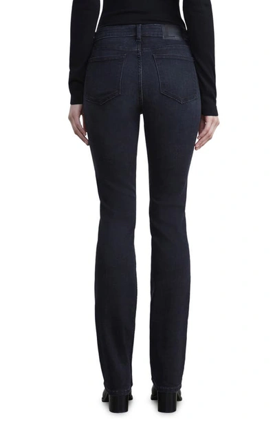 Lafayette 148 Mercer Acclaimed Stretch Mid-rise Skinny Jeans In Washed Onyx