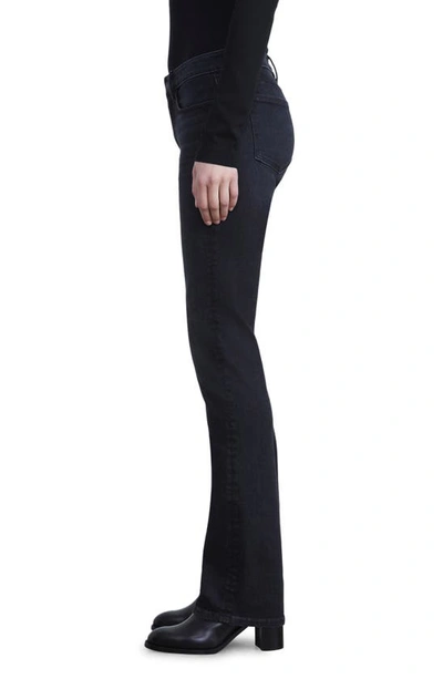 Lafayette 148 Mercer Acclaimed Stretch Mid-rise Skinny Jeans In Washed Onyx