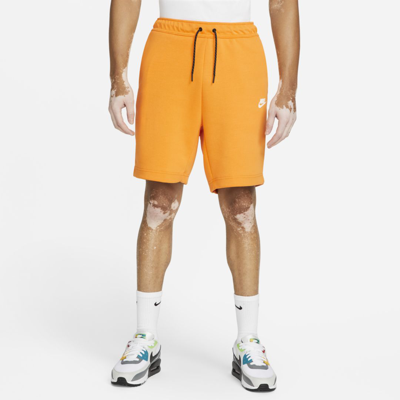 Shop Nike Men's  Sportswear Tech Fleece Shorts In Orange
