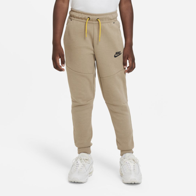 Shop Nike Sportswear Tech Fleece Big Kids (boys') Pants In Brown