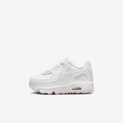 Shop Nike Air Max 90 Ltr Baby/toddler Shoes In White,white,white,pink Foam