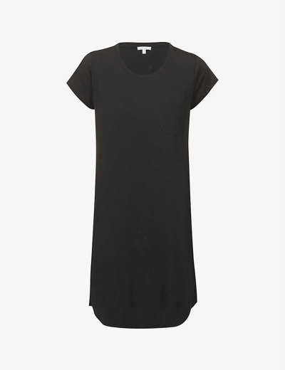 Shop Skin Carissa Round-neck Organic-cotton T-shirt In Black