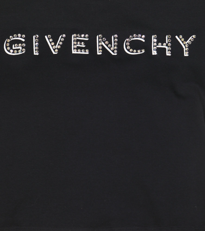 Shop Givenchy Logo Long-sleeved T-shirt In Black