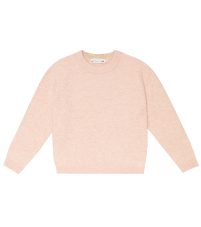 Shop Bonpoint Knitted Sweater In Rose Pale