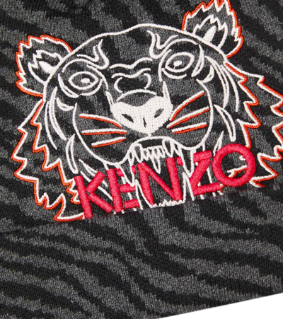 Shop Kenzo Logo Cotton And Cashmere Beanie In Fuchsia