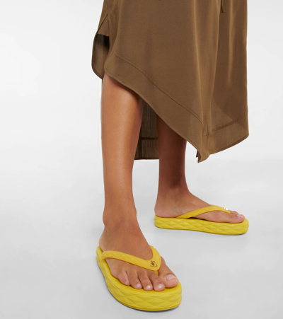 Shop Jimmy Choo Platform Thong Sandals In X Soft Yellow