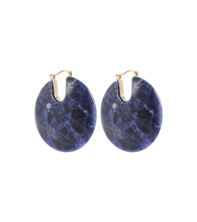 Shop Chloé Jemma Sodalite Earrings In Night Blue