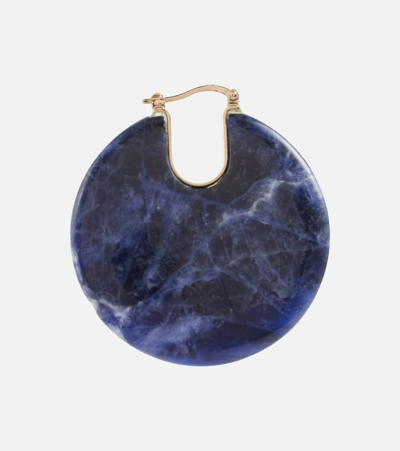 Shop Chloé Jemma Sodalite Earrings In Night Blue
