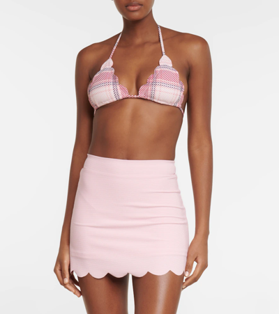 Shop Marysia Morton A-line Scalloped Swim Skirt In Bloom