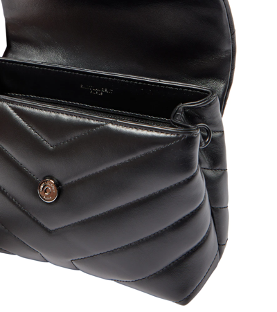 Saint Laurent Loulou Toy Leather Shoulder Bag In Noir