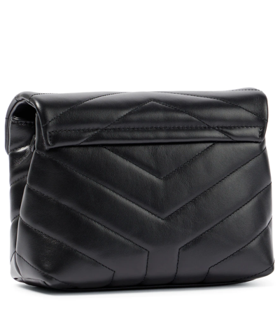 Shop Saint Laurent Loulou Toy Leather Shoulder Bag In Noir