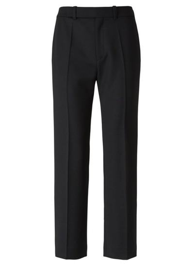 Shop Chloé Cropped Tailored Pants In Black