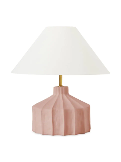 Shop Kelly Wearstler Visual Comfort Studio Table Lamp In Dusty Rose