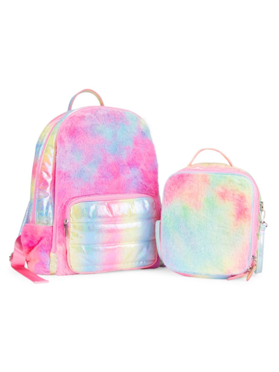 Shop Bari Lynn Multicolor Faux Fur Backpack & Lunch Box Set