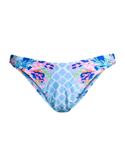 Shop Lilly Pulitzer Women's Pico High-cut Bikini Bottom In Bright Coral